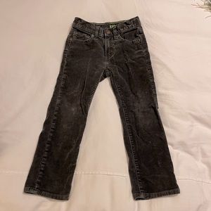 J Crew Boys' stretch corduroy pant 4T Coal Gray